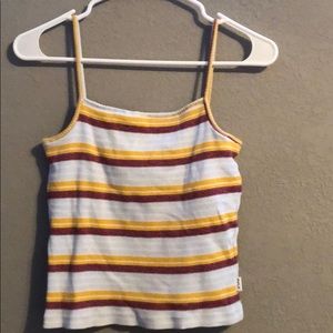 Tally striped cami tank top